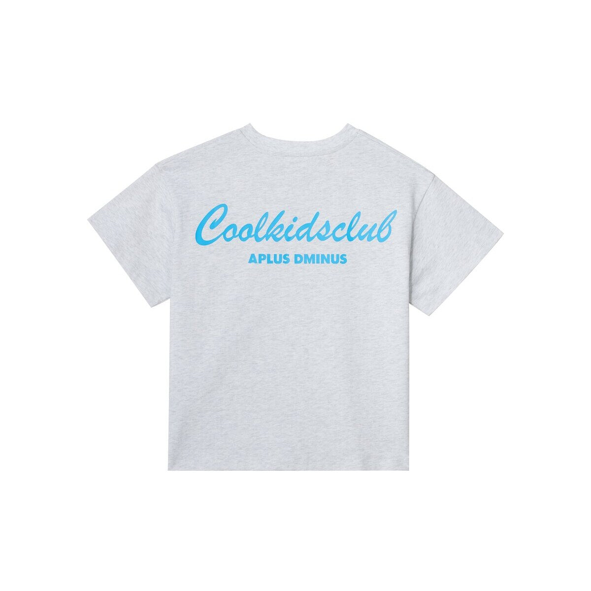 Kids APLUS DMINUS Coolkidsclub Graphic T-Shirt – 100% Cotton Boxy Fit Cursive Print Tee