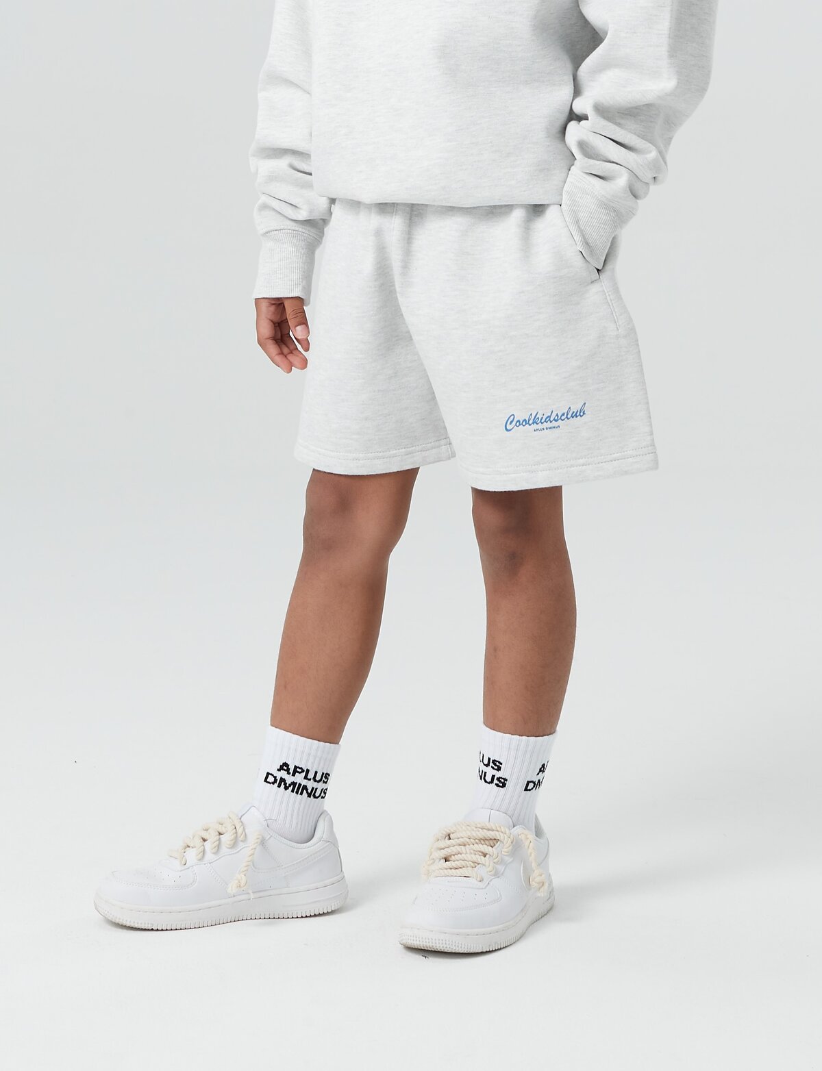 Kids APLUS DMINUS Coolkidsclub Loopback Terry Drawstring Shorts – 100% Cotton Athletic Casual Sweat Shorts