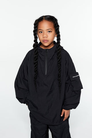 Kids APLUS DMINUS Lightweight Half-Zip UPF50+ Windbreaker – Quick-Dry Windproof Tech Anorak