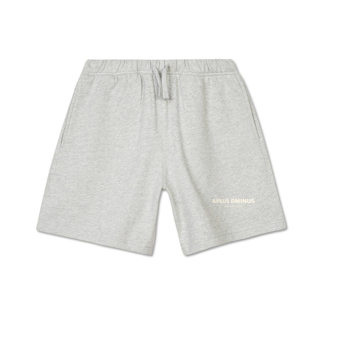 Kids APLUS DMINUS Logo Drawstring Sweat Shorts – 100% Cotton Basic Athletic Casual Shorts