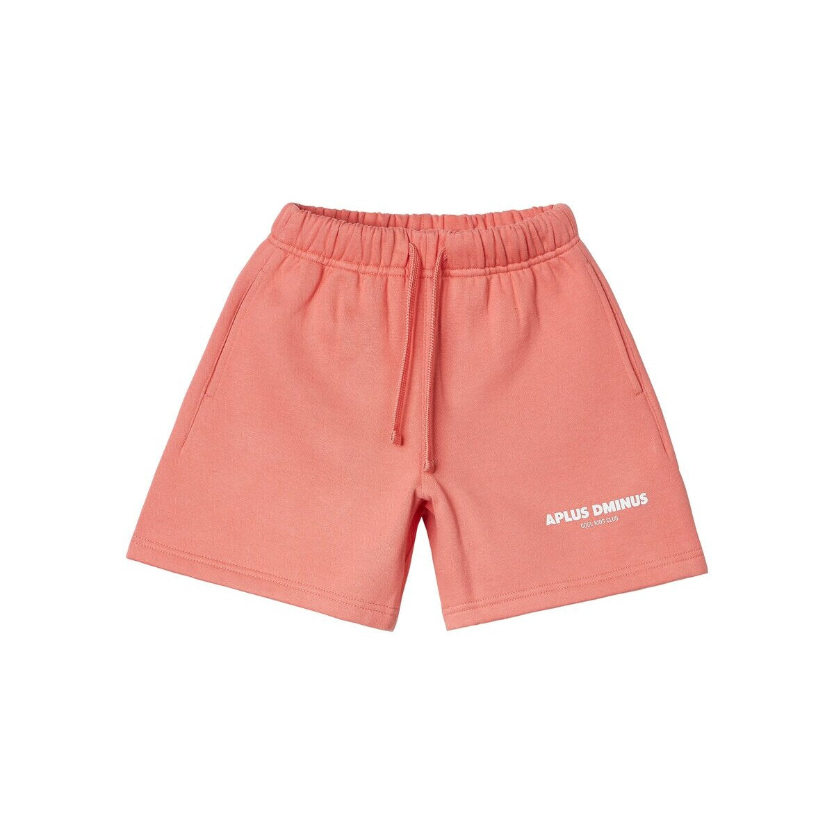 Kids APLUS DMINUS Logo Drawstring Shorts – 100% Cotton Lightweight Loopback Terry Athletic Shorts