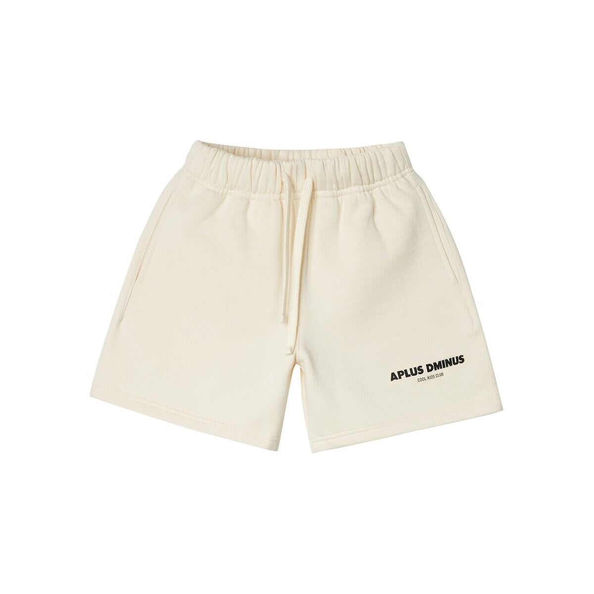 Kids APLUS DMINUS Logo Drawstring Shorts – 100% Cotton Lightweight Loopback Terry Athletic Shorts
