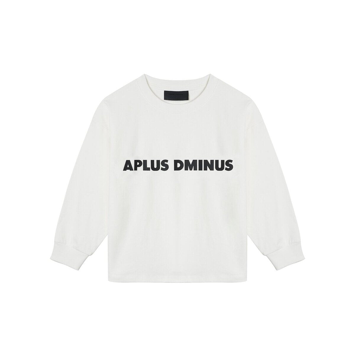 Kids APLUS DMINUS Logo Fitted Long Sleeve T-Shirt – 100% Cotton Sports Casual Basic Tee