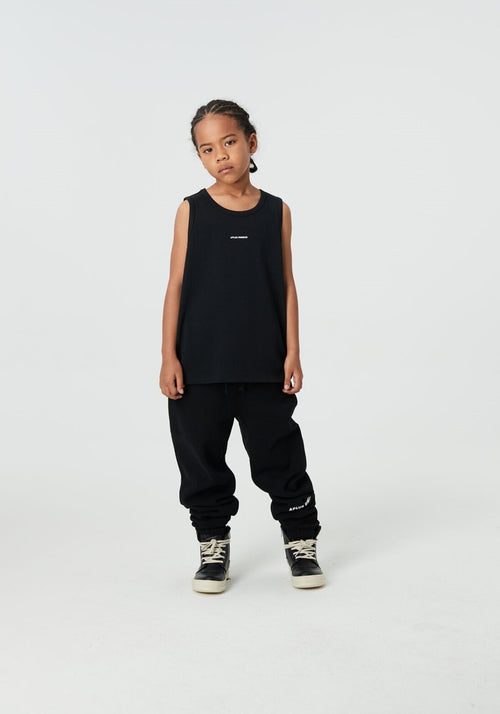 Kids APLUS DMINUS Logo Print Sleeveless Tank Top – 100% Cotton Athletic Casual Vest