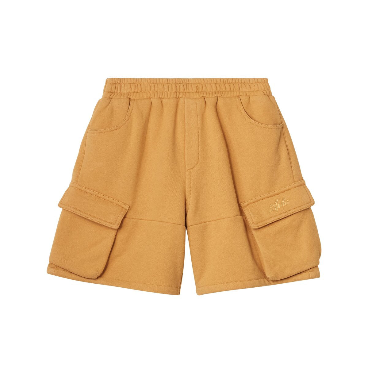Kids APLUS DMINUS Loopback Terry Washed Cargo Shorts – 100% Cotton Heavyweight Workwear Shorts