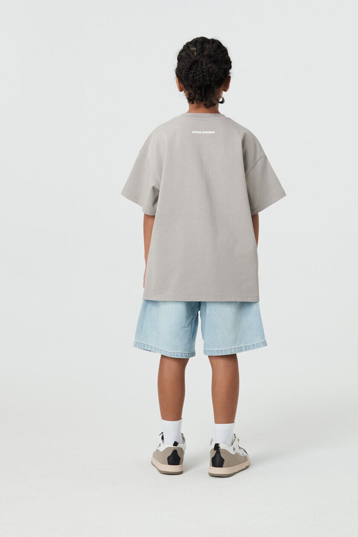 Kids APLUS DMINUS Love Mom Bunny Graphic T-Shirt – 100% Cotton Boxy Fit Tee