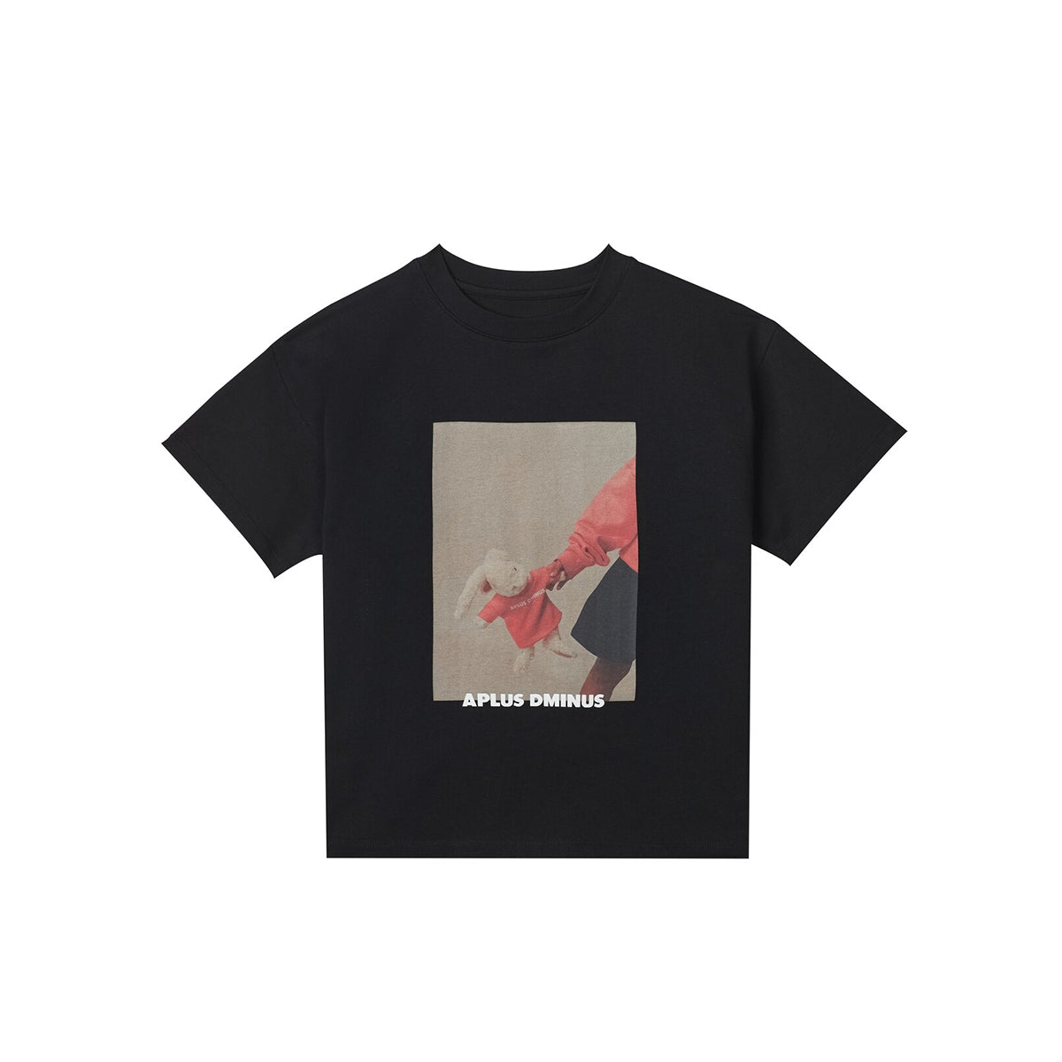 Kids APLUS DMINUS Love Mom Photo Graphic T-Shirt – 100% Cotton Boxy Fit Discharge Print Tee