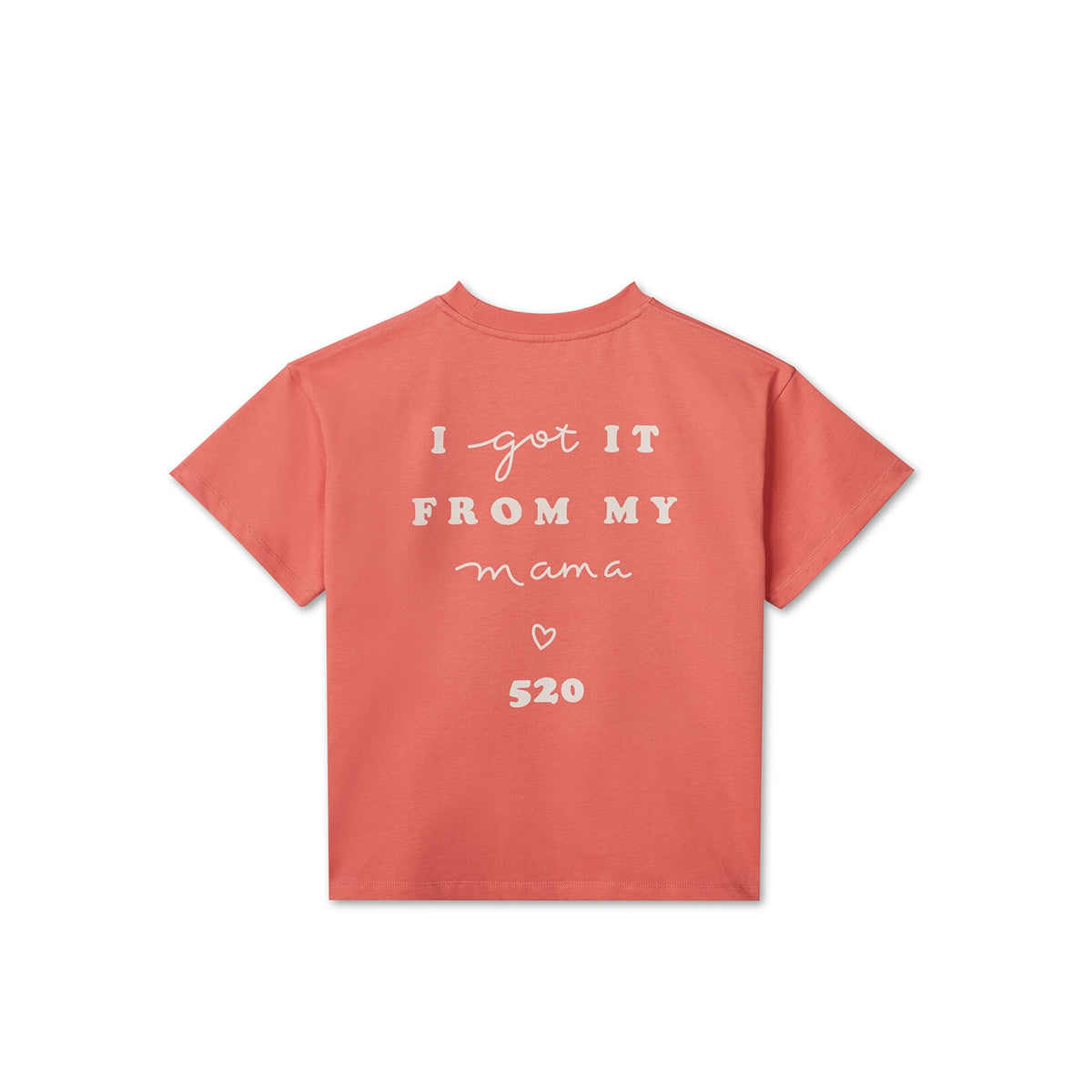 Kids APLUS DMINUS Love Mom Photo Graphic T-Shirt – 100% Cotton Boxy Fit Discharge Print Tee