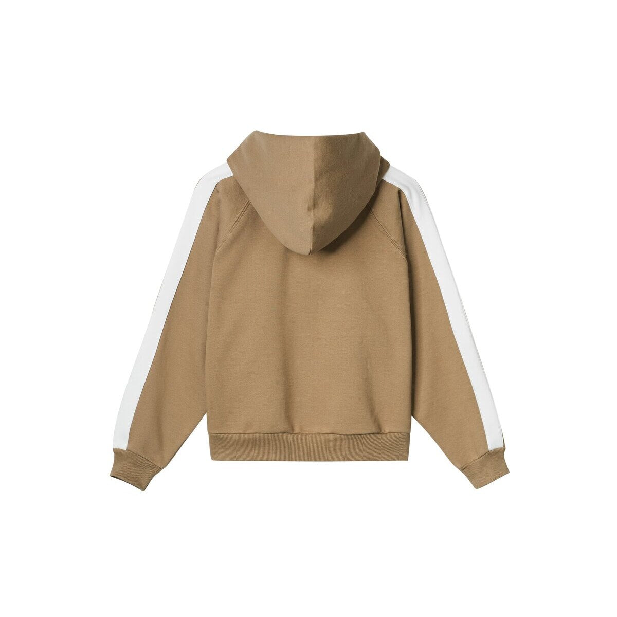 Kids APLUS DMINUS Side Stripe Oversized Pullover Hoodie – Structured Thin Fleece Sports Casual Sweatshirt