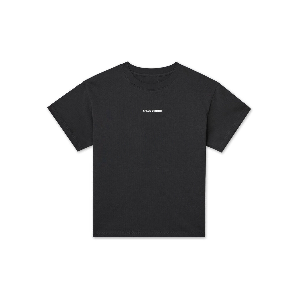 Kids APLUS DMINUS Small Logo Boxy T-Shirt – 100% Cotton Relaxed Drop-Shoulder Tee