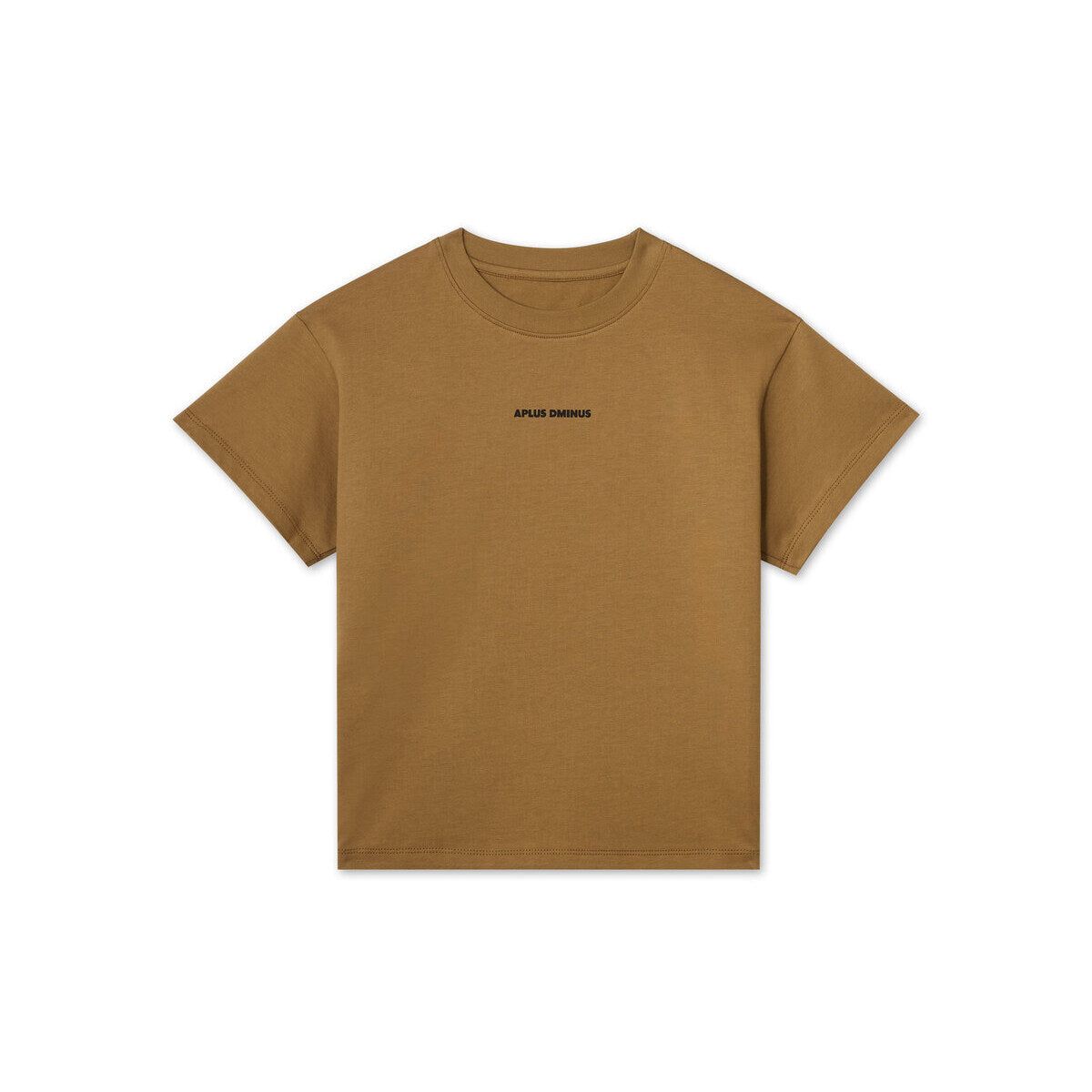 Kids APLUS DMINUS Small Logo Boxy T-Shirt – 100% Cotton Relaxed Drop-Shoulder Tee