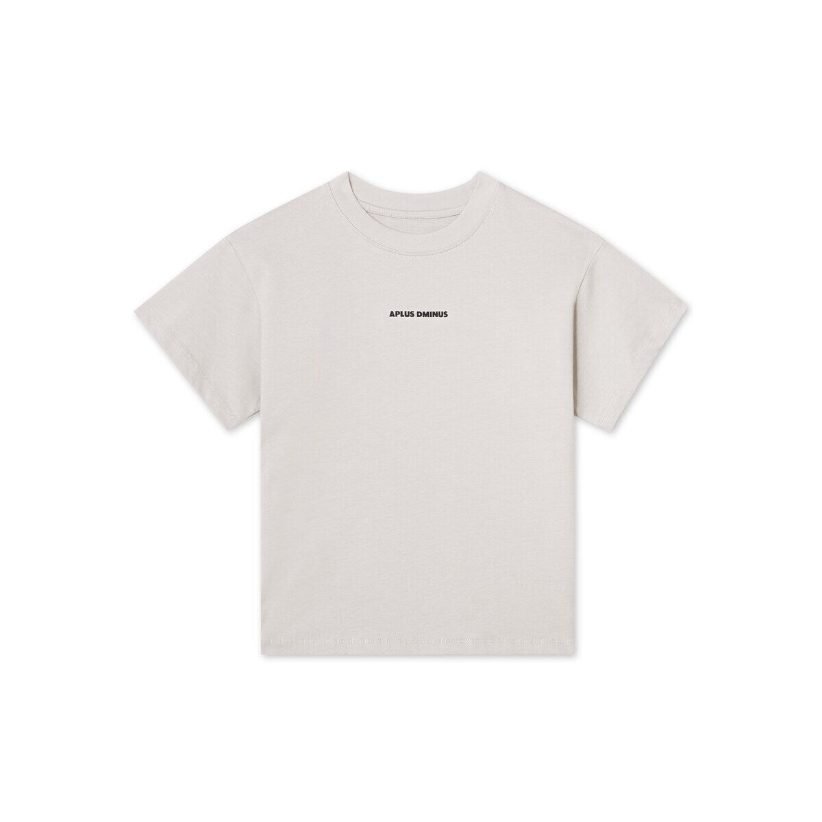 Kids APLUS DMINUS Small Logo Boxy T-Shirt – 100% Cotton Relaxed Drop-Shoulder Tee