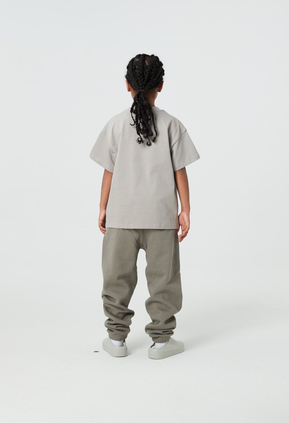 Kids APLUS DMINUS Small Logo Boxy T-Shirt – 100% Cotton Relaxed Drop-Shoulder Tee
