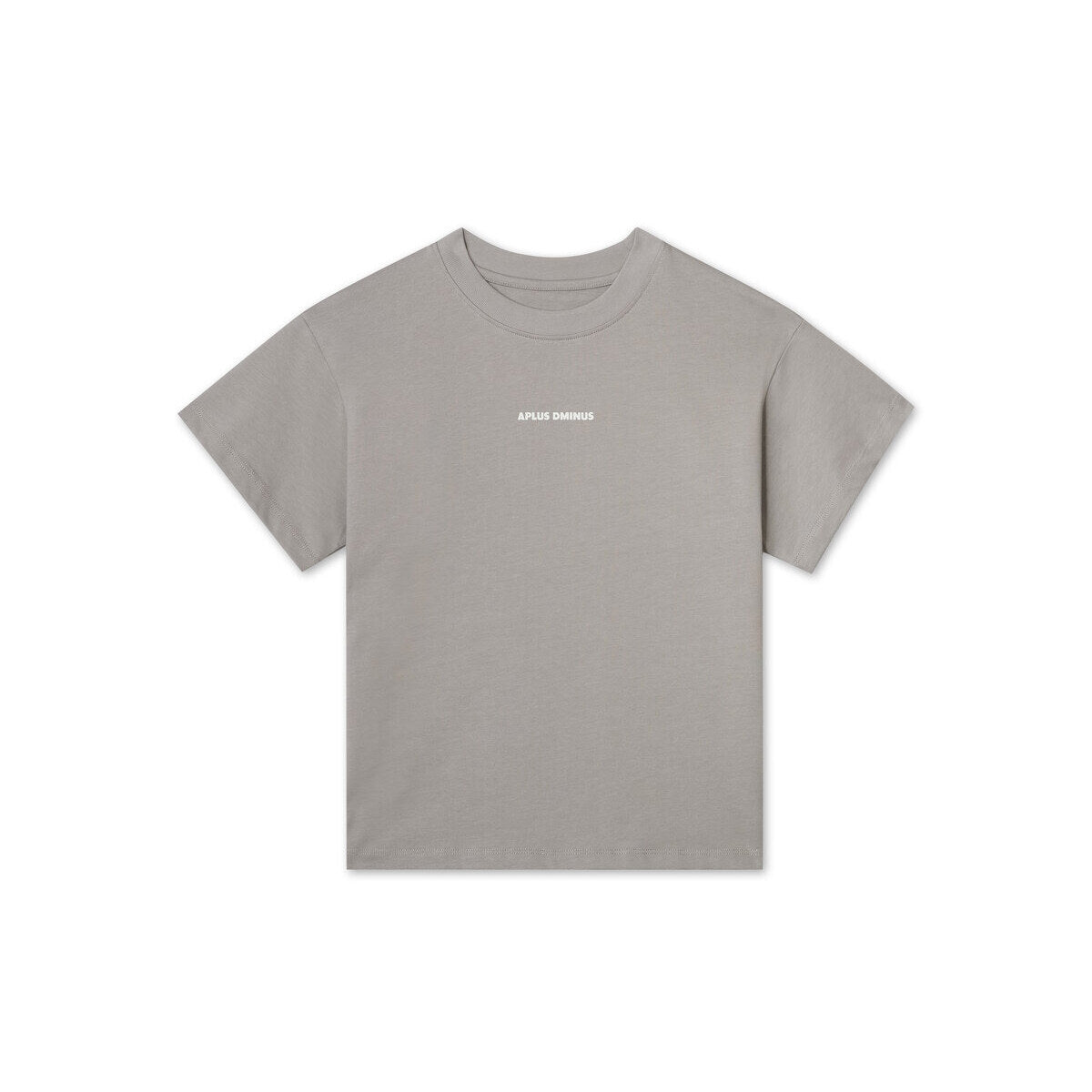 Kids APLUS DMINUS Small Logo Boxy T-Shirt – 100% Cotton Relaxed Drop-Shoulder Tee