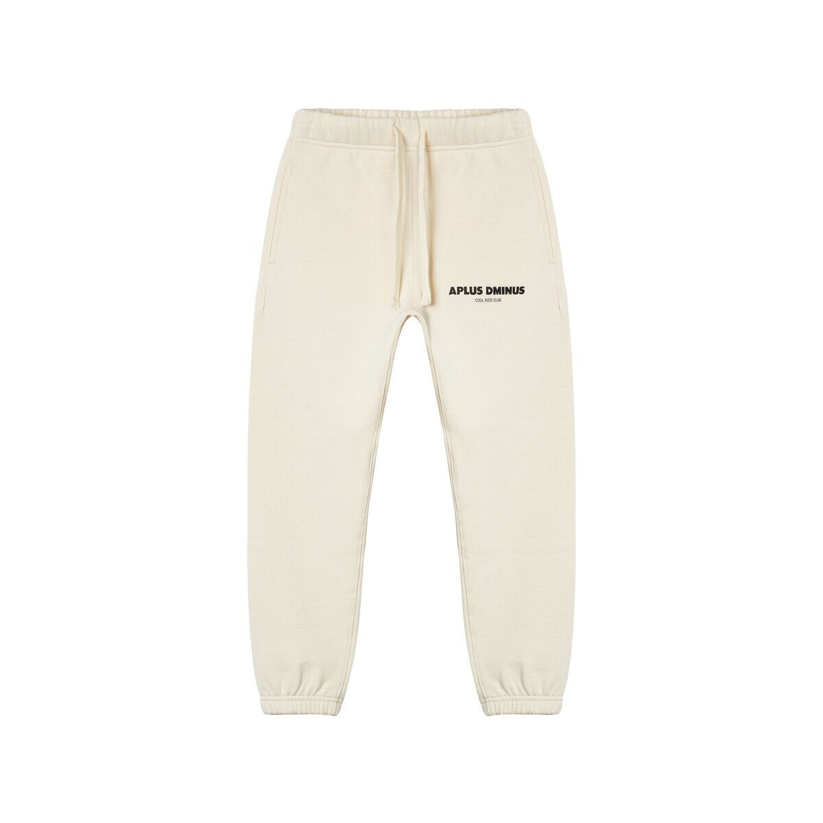 Kids APLUS DMINUS Stacked Logo Drawstring Joggers – Structured Thin Fleece Sports Sweatpants