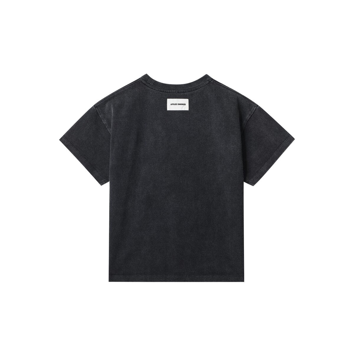 Kids APLUS DMINUS Tonal Arch Logo Heavyweight Washed T-Shirt – 100% Cotton Boxy Fit Tee