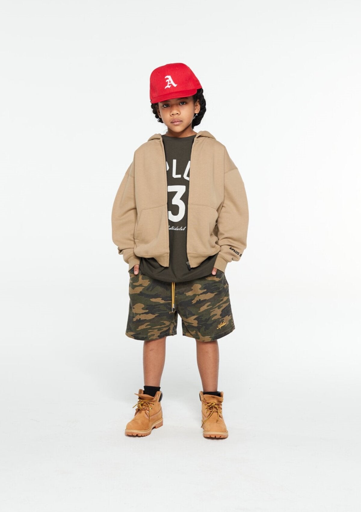 Kids APLUS DMINUS Vintage Campus Raglan T-Shirt – 100% Cotton Two-Tone Varsity Graphic Tee