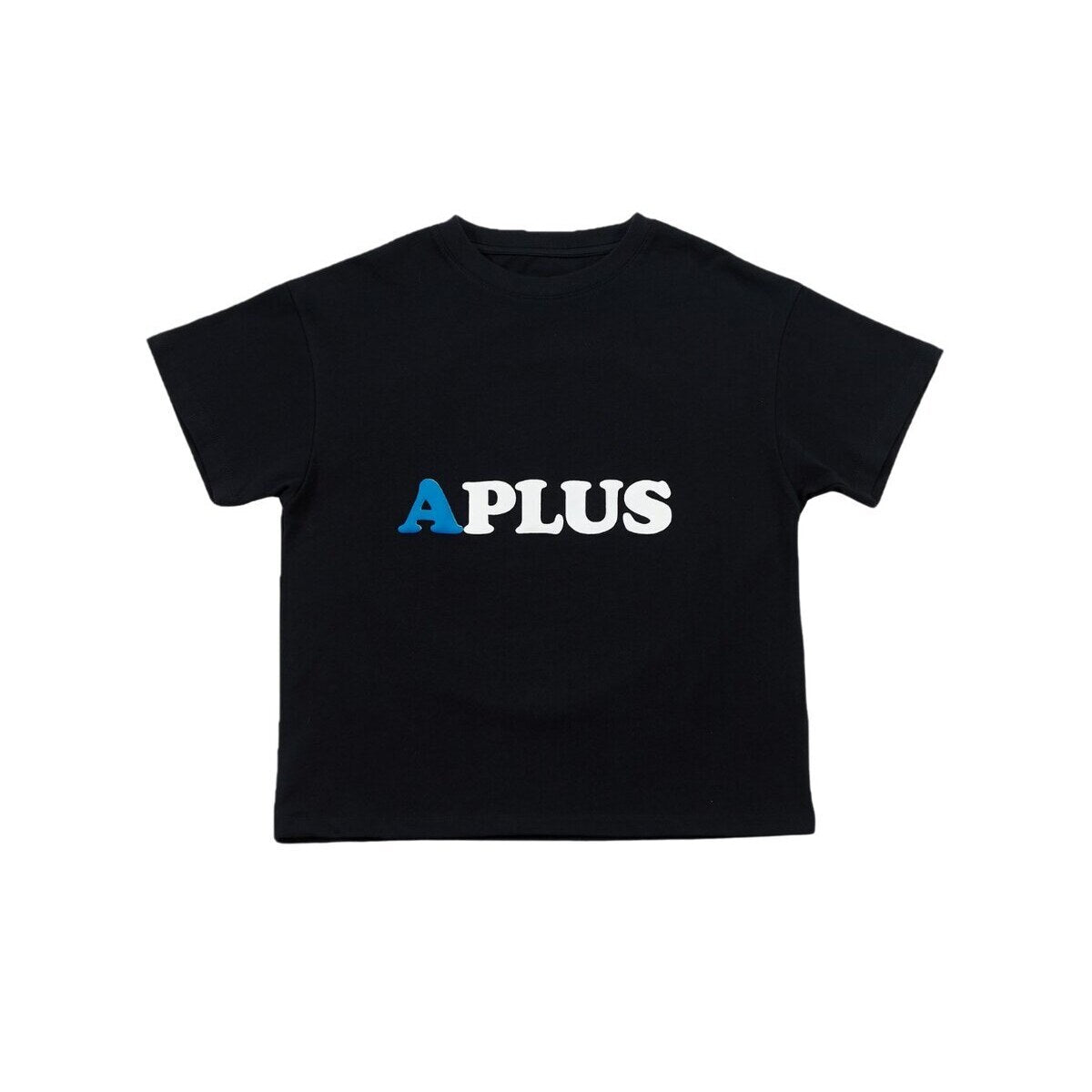 Kids APLUS Earth Globe Graphic T-Shirt – Screen-Printed Oversized Everyday Tee