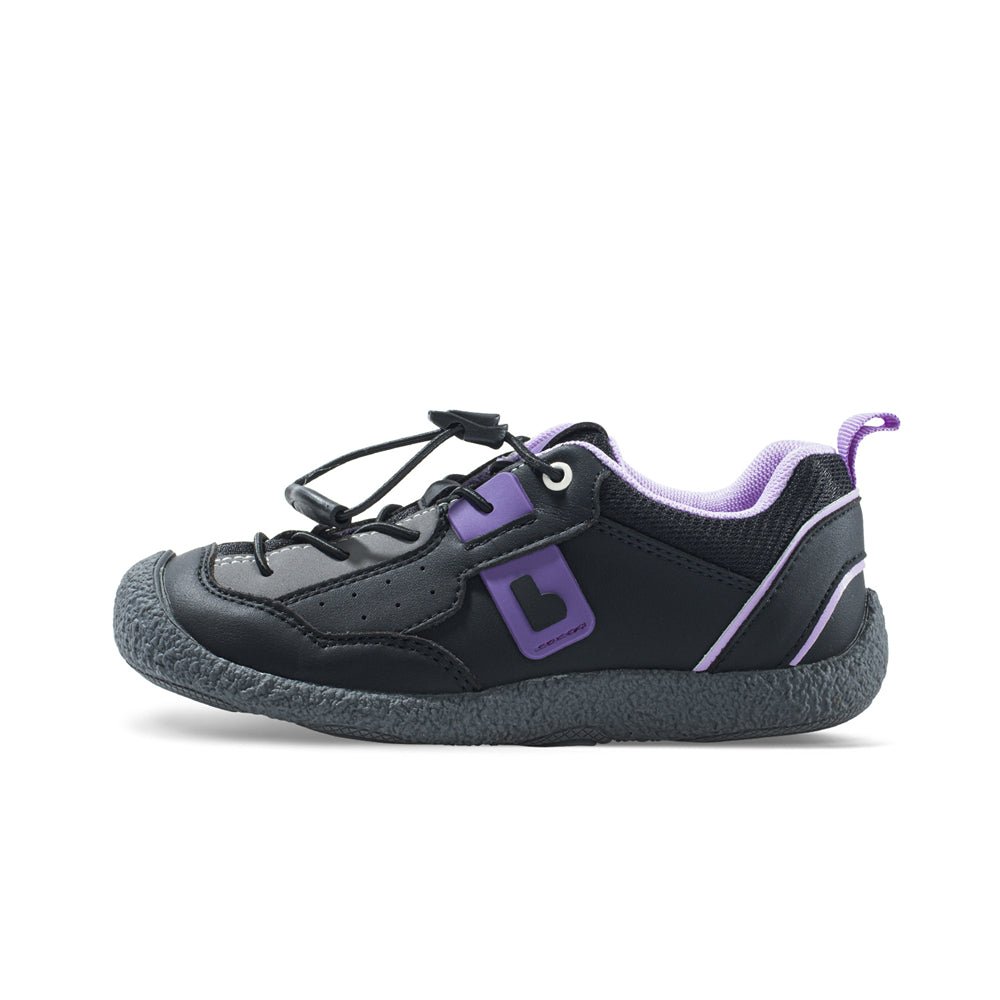 kids breathable non slip soft sole outdoor walking shoes all black 1