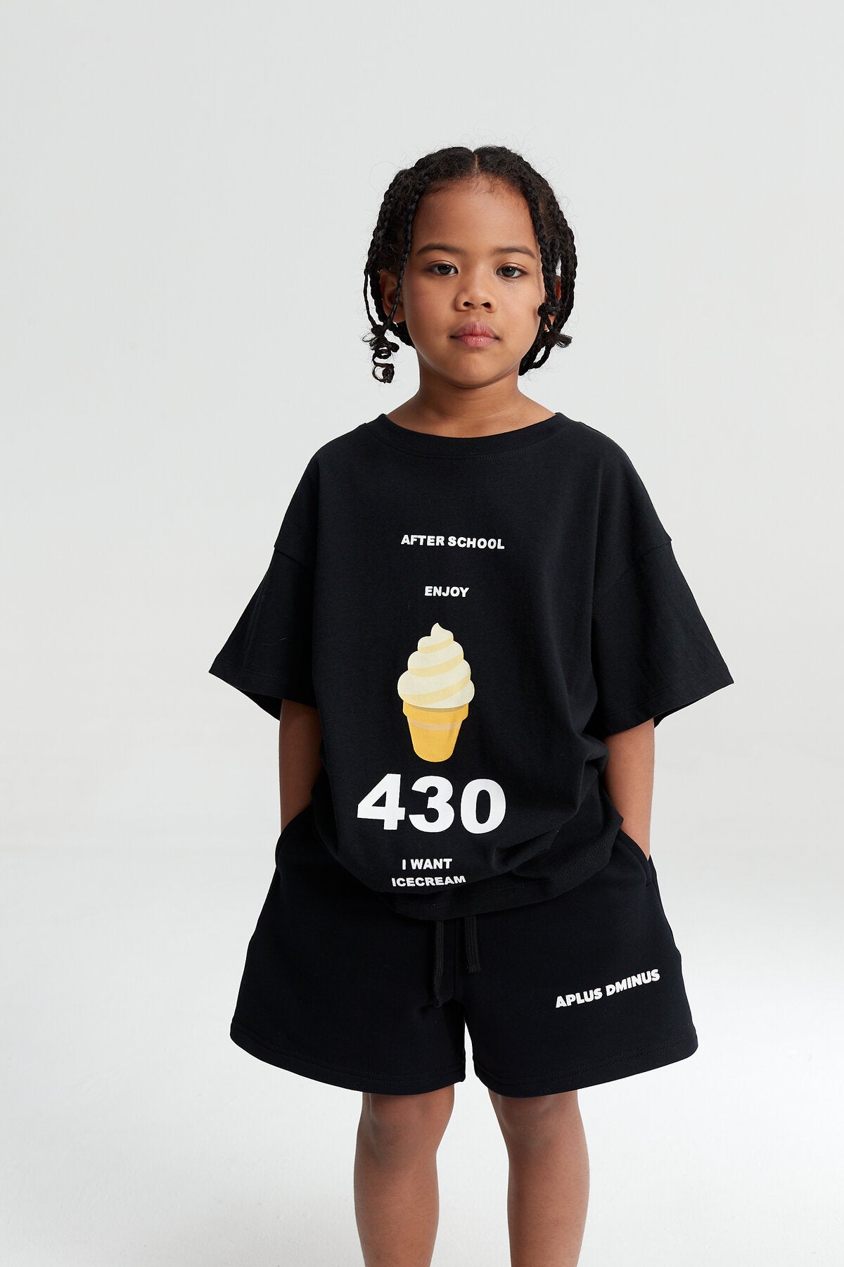 Kids Ice Cream 430 Graphic T-Shirt – 100% Cotton Oversized Screen Print Tee