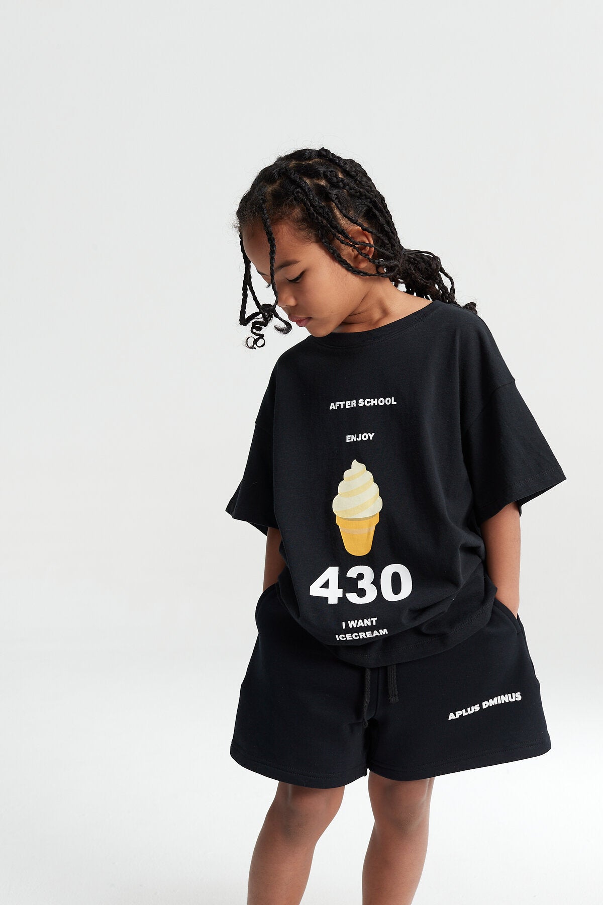 Kids Ice Cream 430 Graphic T-Shirt – 100% Cotton Oversized Screen Print Tee
