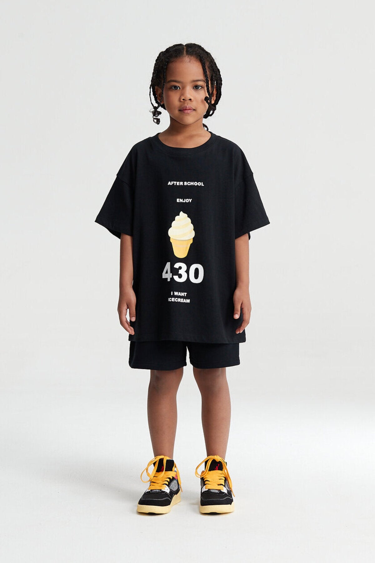 Kids Ice Cream 430 Graphic T-Shirt – 100% Cotton Oversized Screen Print Tee