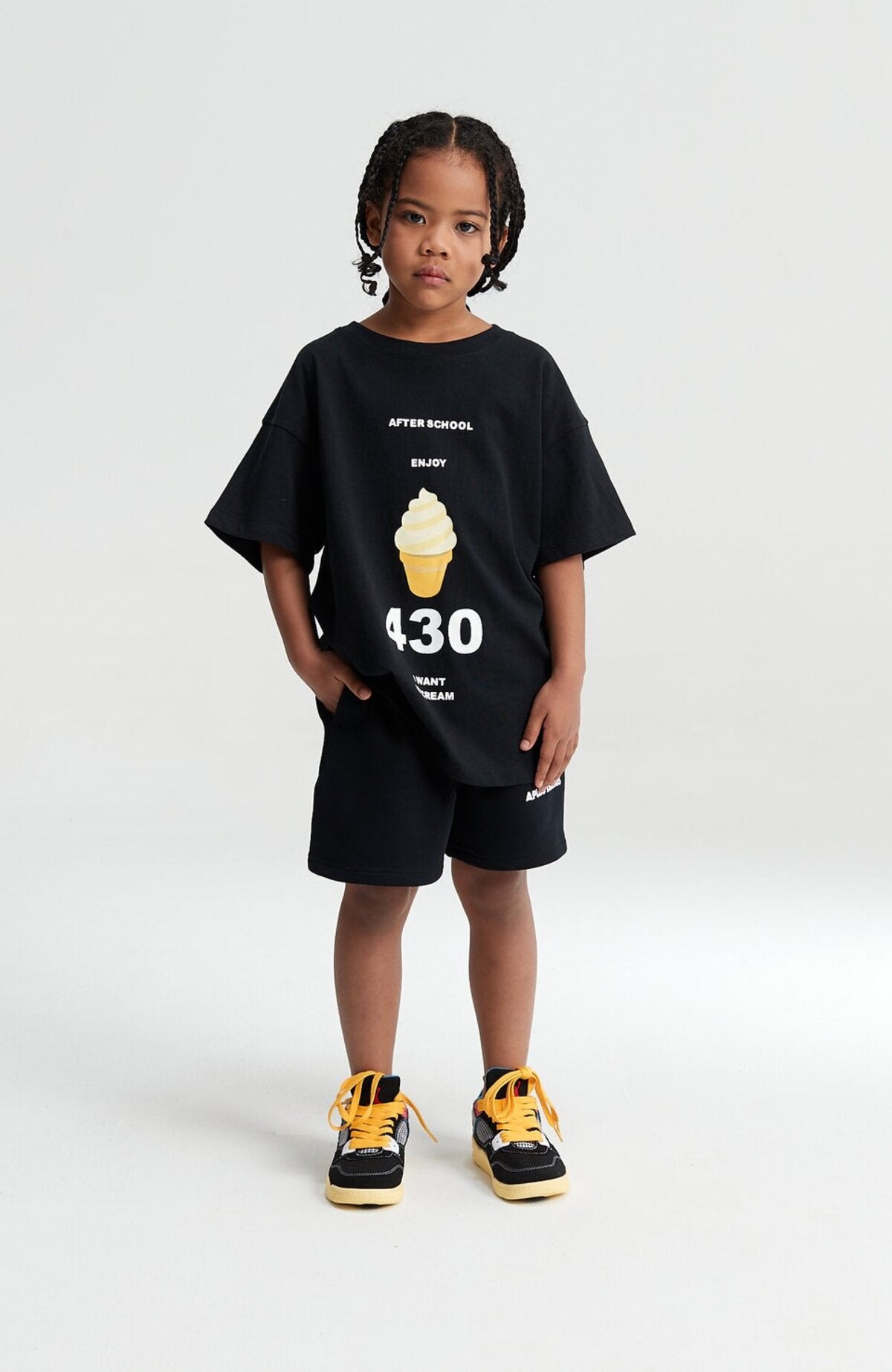 Kids Ice Cream 430 Graphic T-Shirt – 100% Cotton Oversized Screen Print Tee
