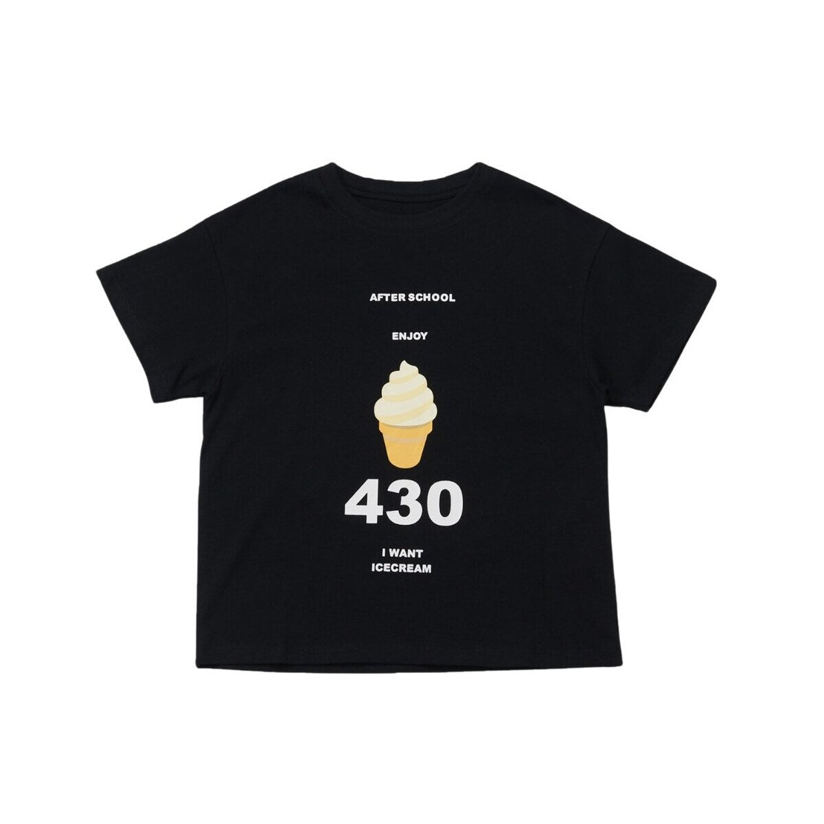 Kids Ice Cream 430 Graphic T-Shirt – 100% Cotton Oversized Screen Print Tee