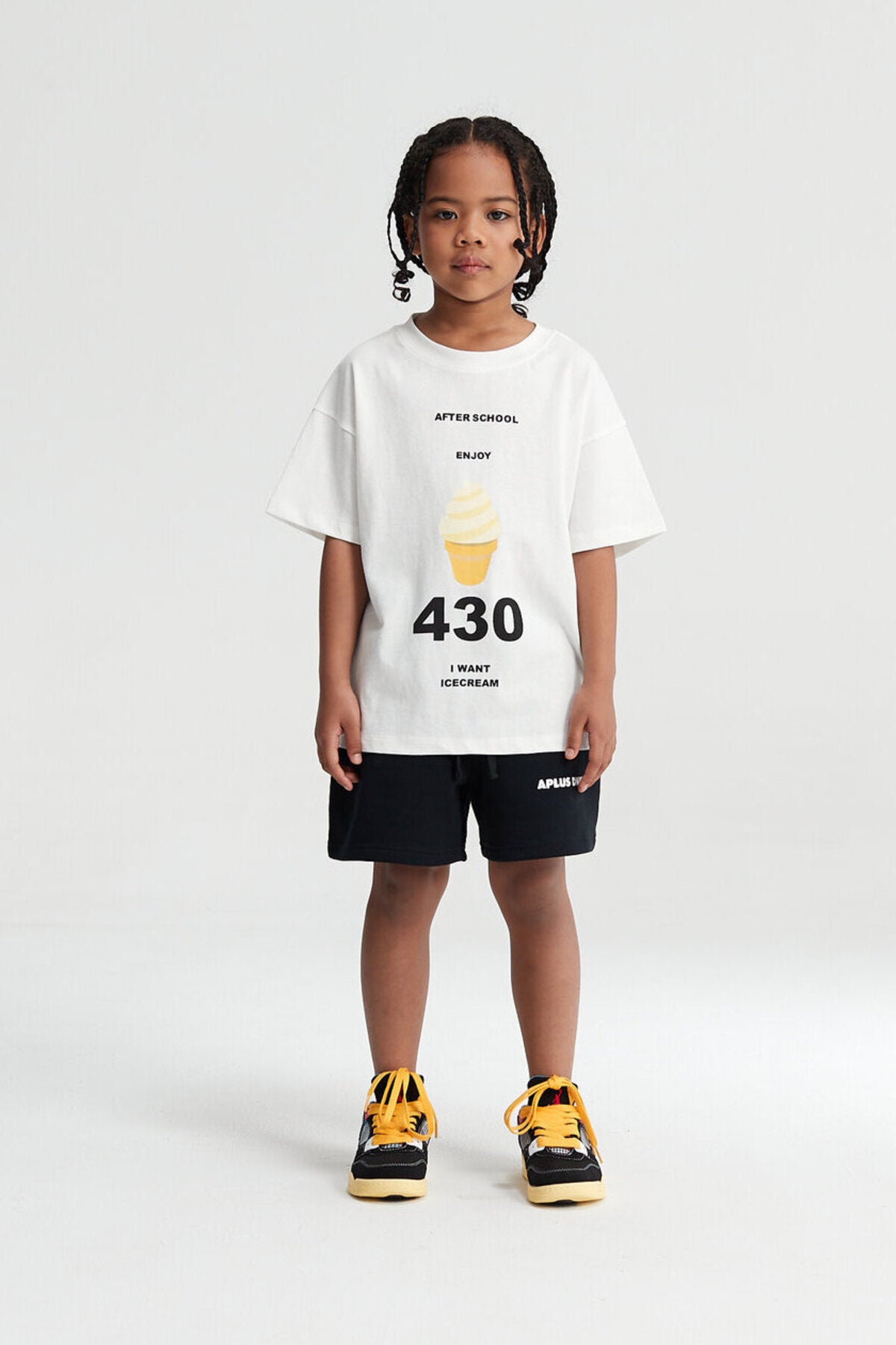 Kids Ice Cream 430 Graphic T-Shirt – 100% Cotton Oversized Screen Print Tee
