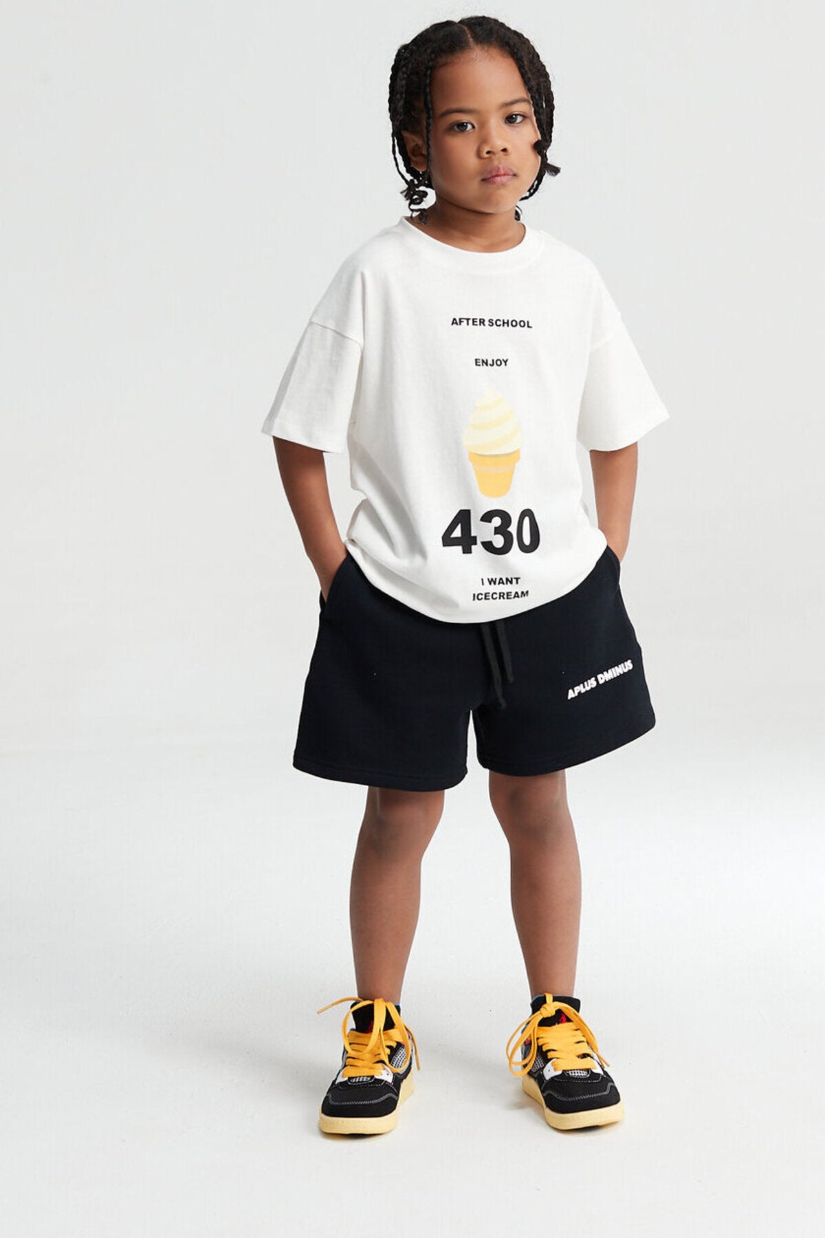 Kids Ice Cream 430 Graphic T-Shirt – 100% Cotton Oversized Screen Print Tee
