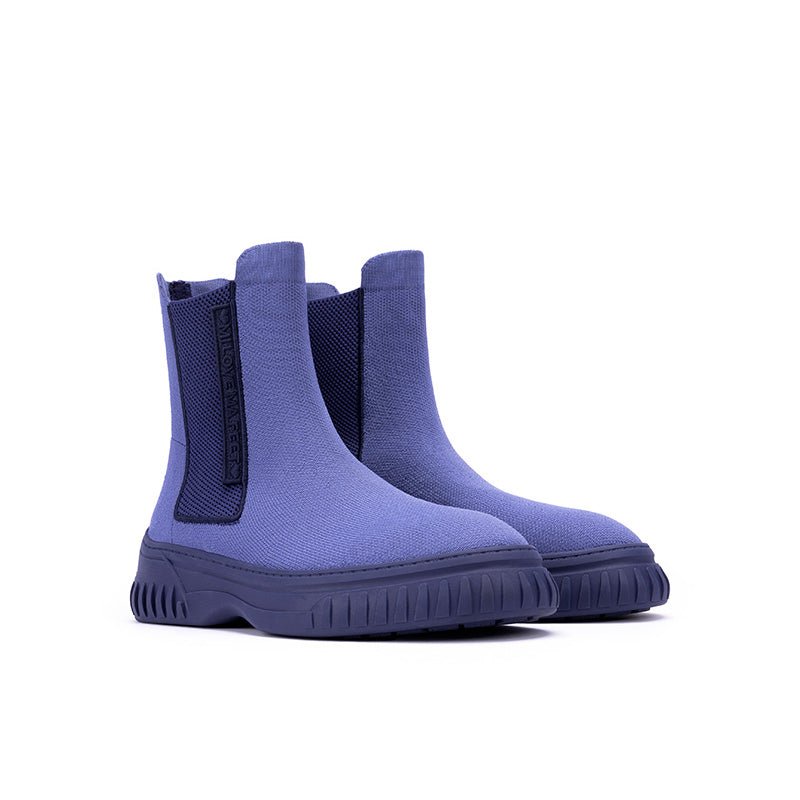 Knit Chelsea Ankle Boots – Chunky Thick Sole Sporty Boots