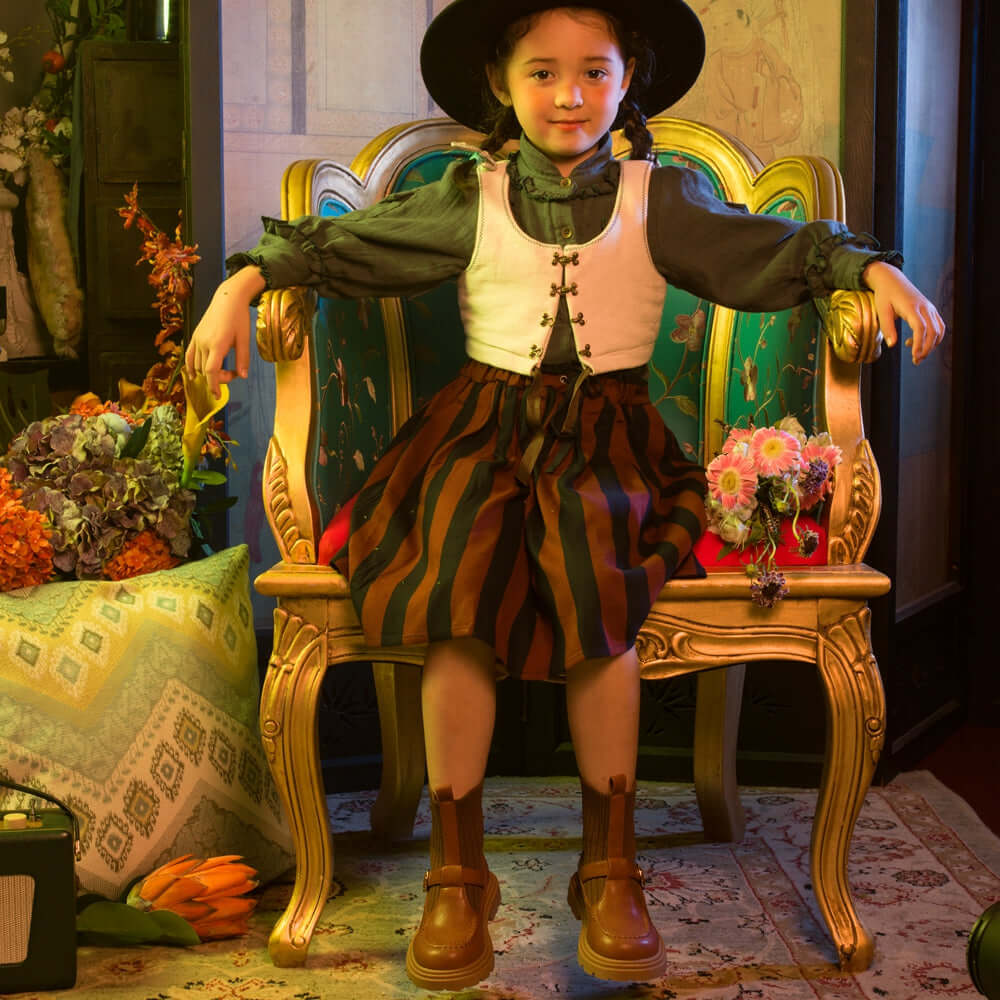 Knit Sock Heel Boots for Girls - 0cm