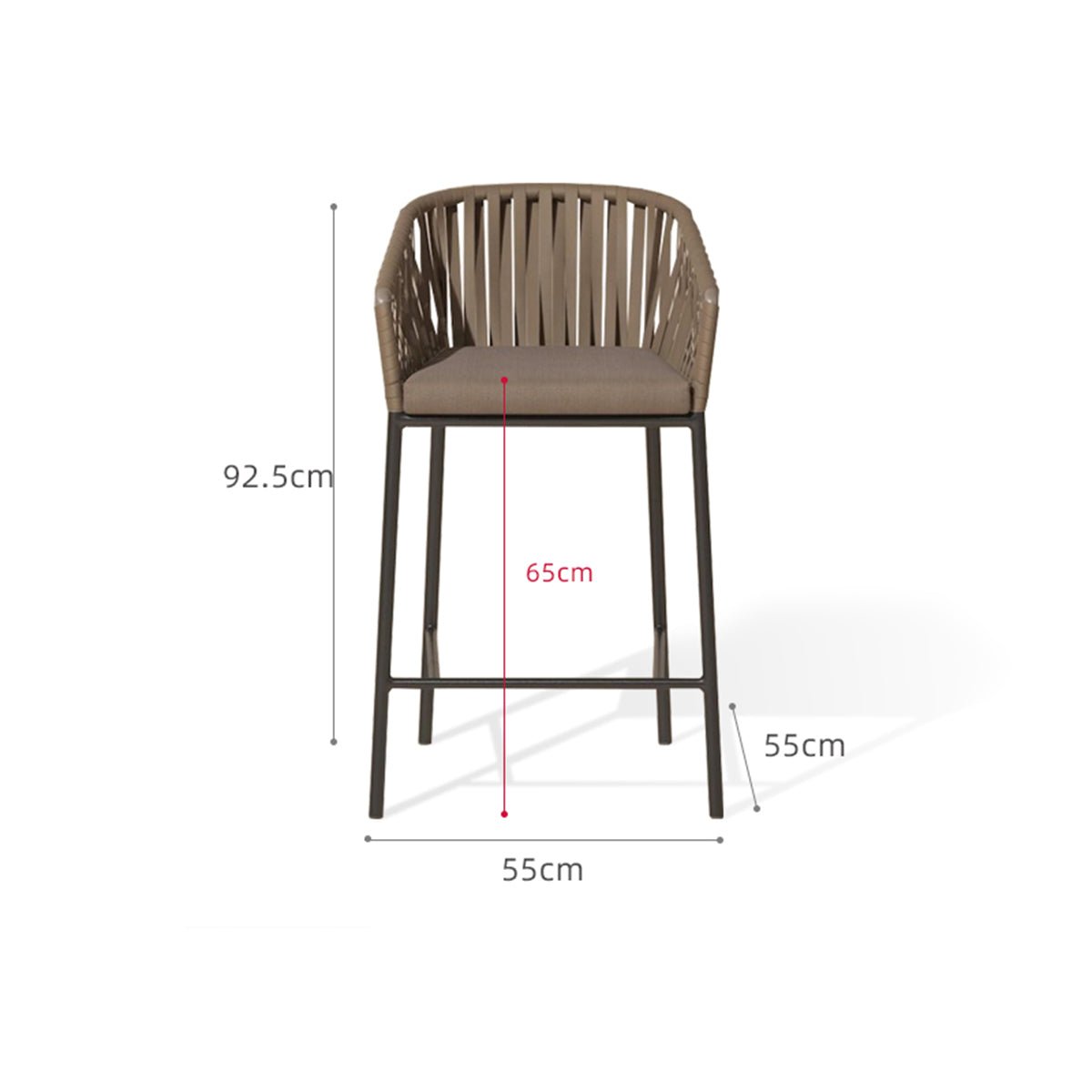 Kule Resort Bar Stool - 0cm