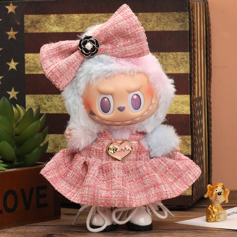 Labubu Parisian Heart Tweed Outfit - 0cm