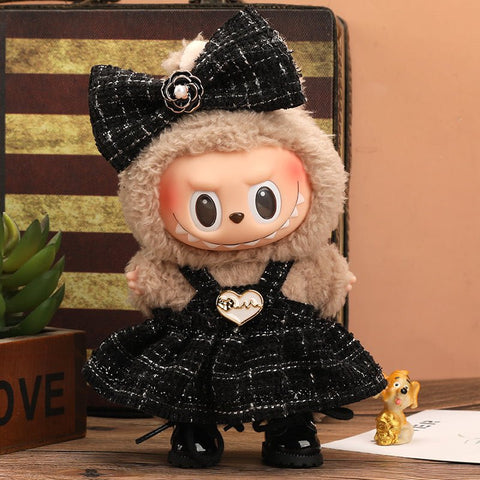 Labubu Parisian Heart Tweed Outfit