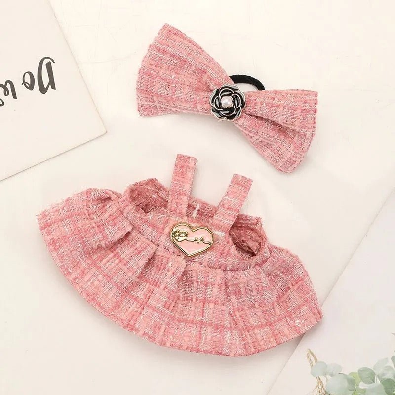 Labubu Parisian Heart Tweed Outfit - 0cm
