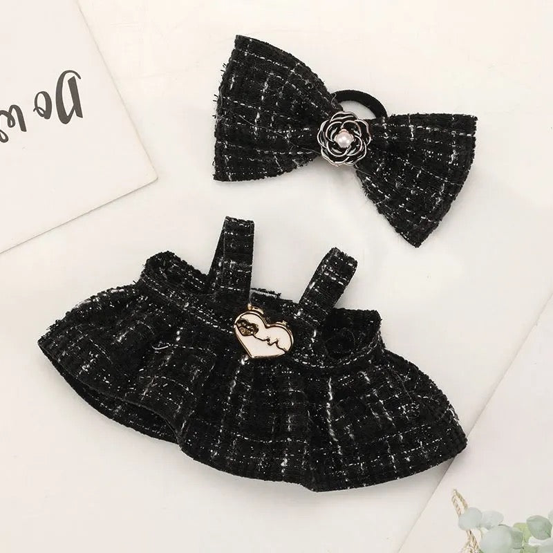 Labubu Parisian Heart Tweed Outfit - 0cm