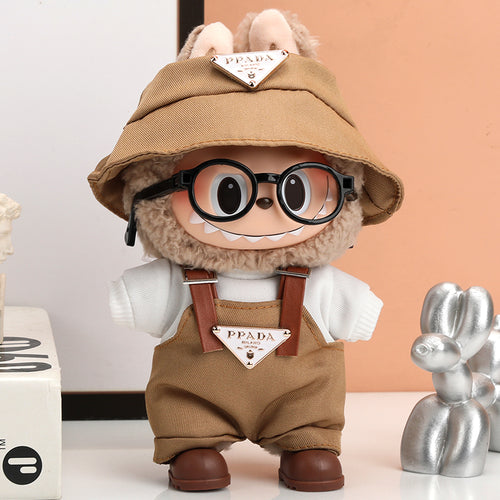 Labubu Triangle Badge Monochomatic Tan Outfit