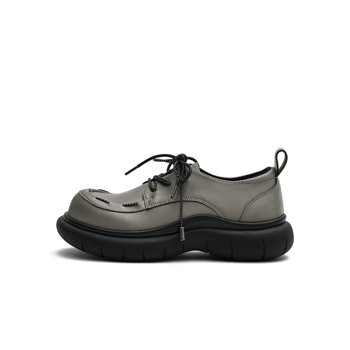 lace up leather shoes with padded bottoms all gun 1