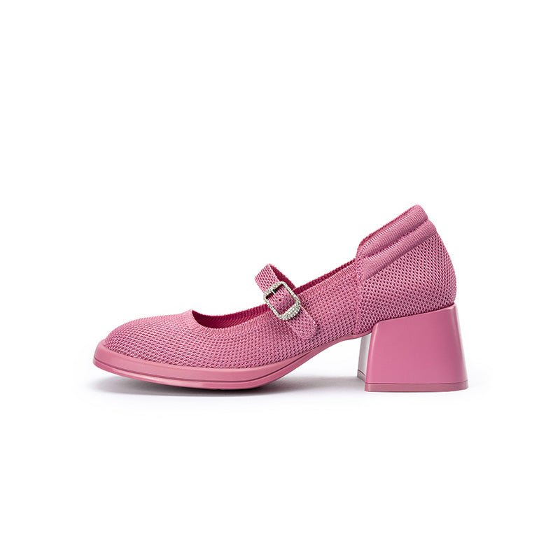 Lafayette Square Toe Block Heel Mary Jane Pumps - 0cm