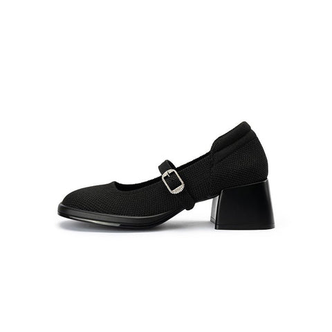Lafayette Square Toe Block Heel Mary Jane Pumps
