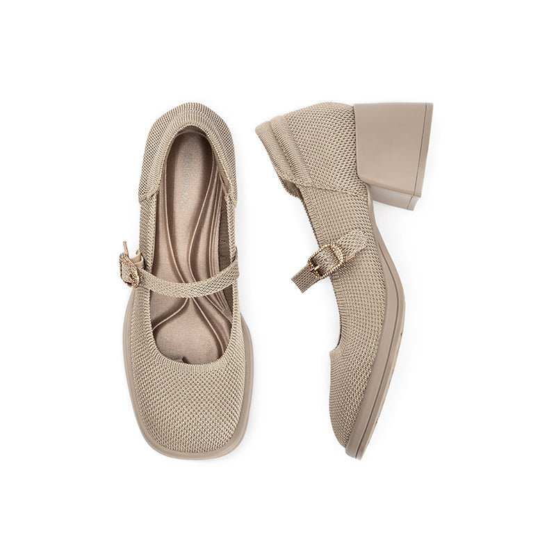 Lafayette Square Toe Block Heel Mary Jane Pumps - 0cm