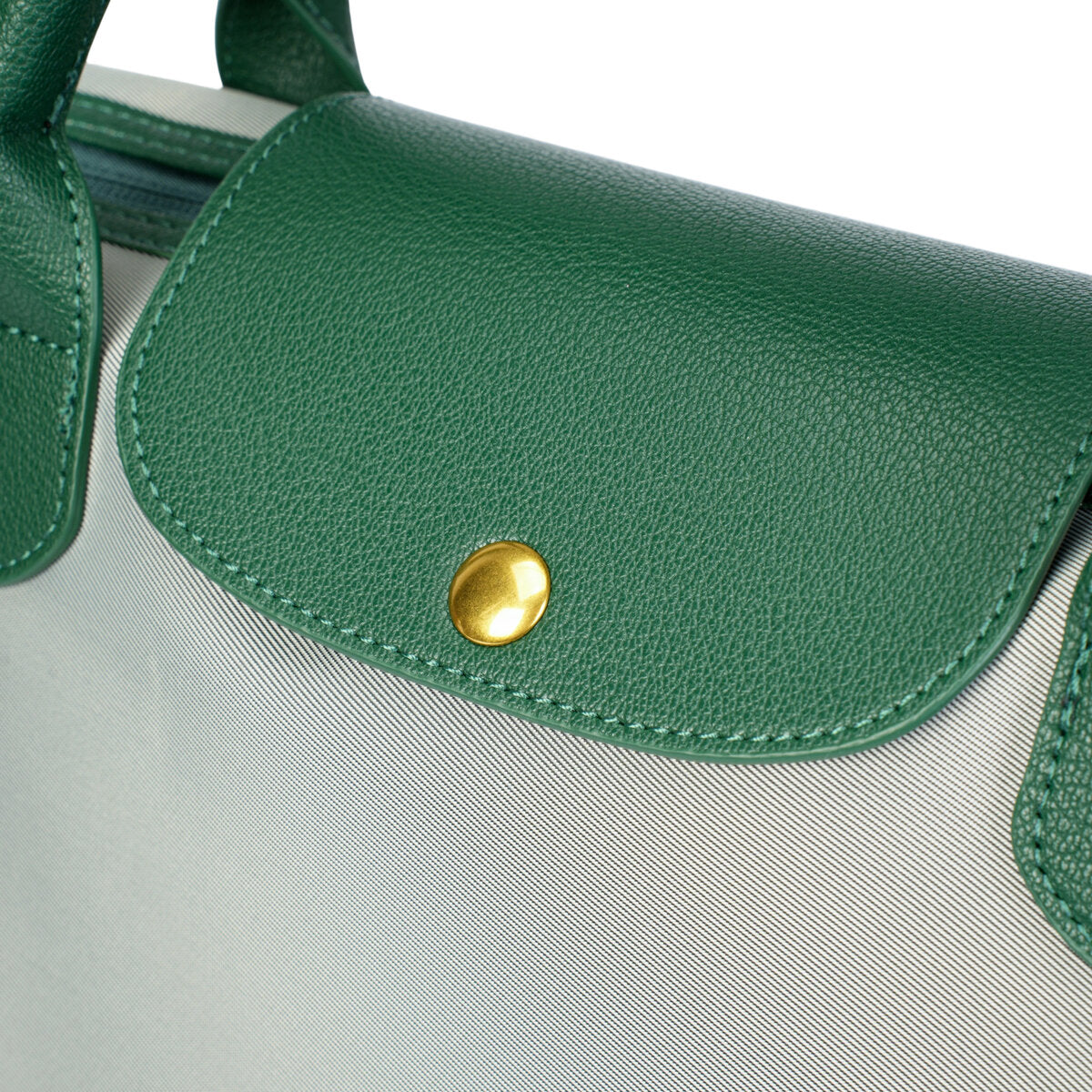 Large Capacity Water-Resistant Nylon Handbag with Genuine Leather Trim – Convertible Top Handle & Crossbody Bag