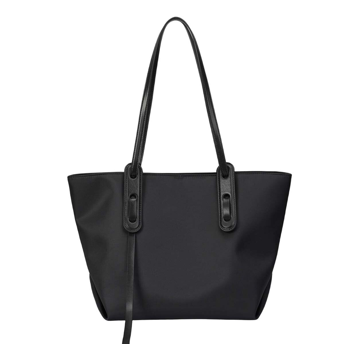 Large Water-Resistant Nylon Tote Bag 2-in-1 Set – Lightweight Commuter Shoulder Bag with Removable Zip Pouch