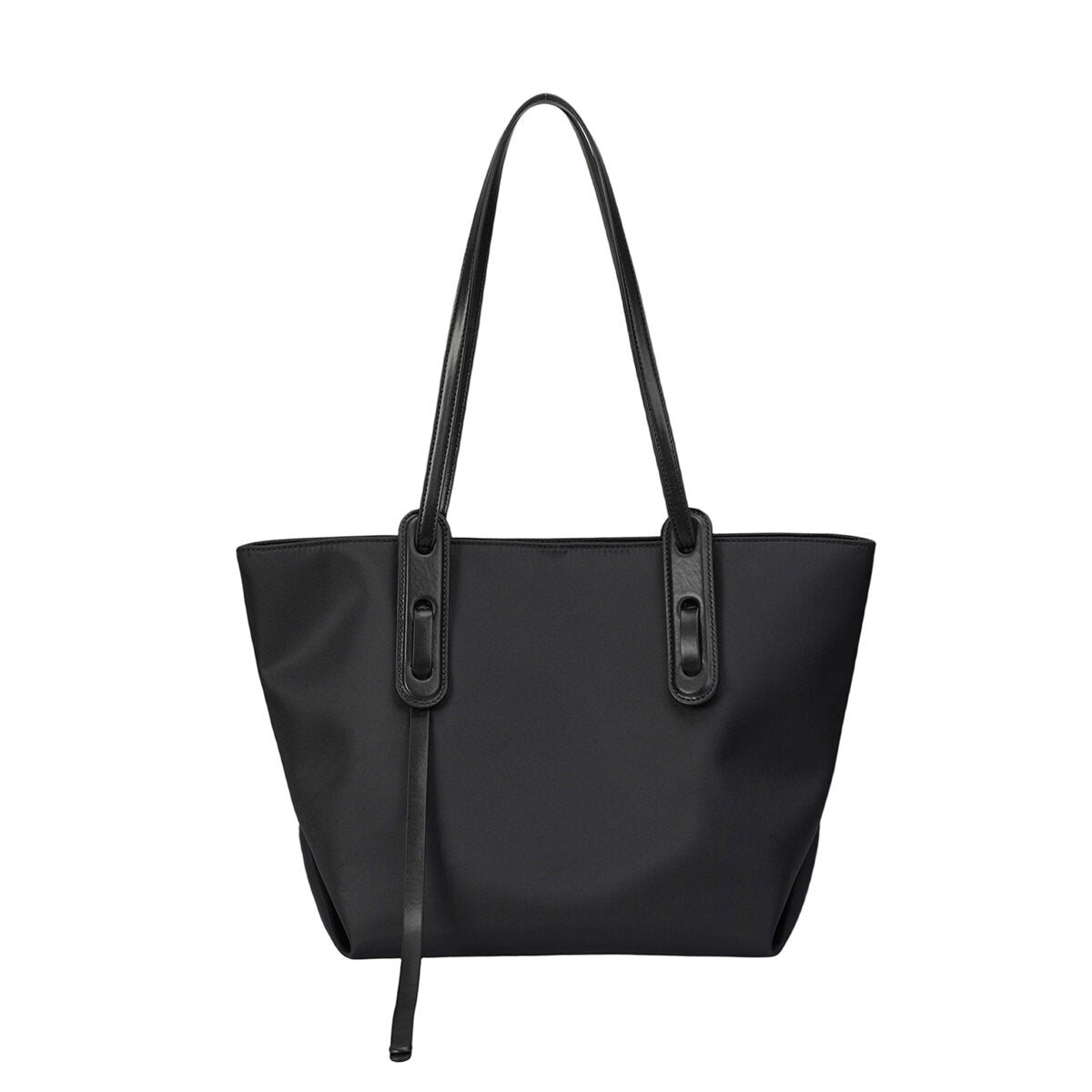 Large Water-Resistant Nylon Tote Bag 2-in-1 Set – Lightweight Commuter Shoulder Bag with Removable Zip Pouch