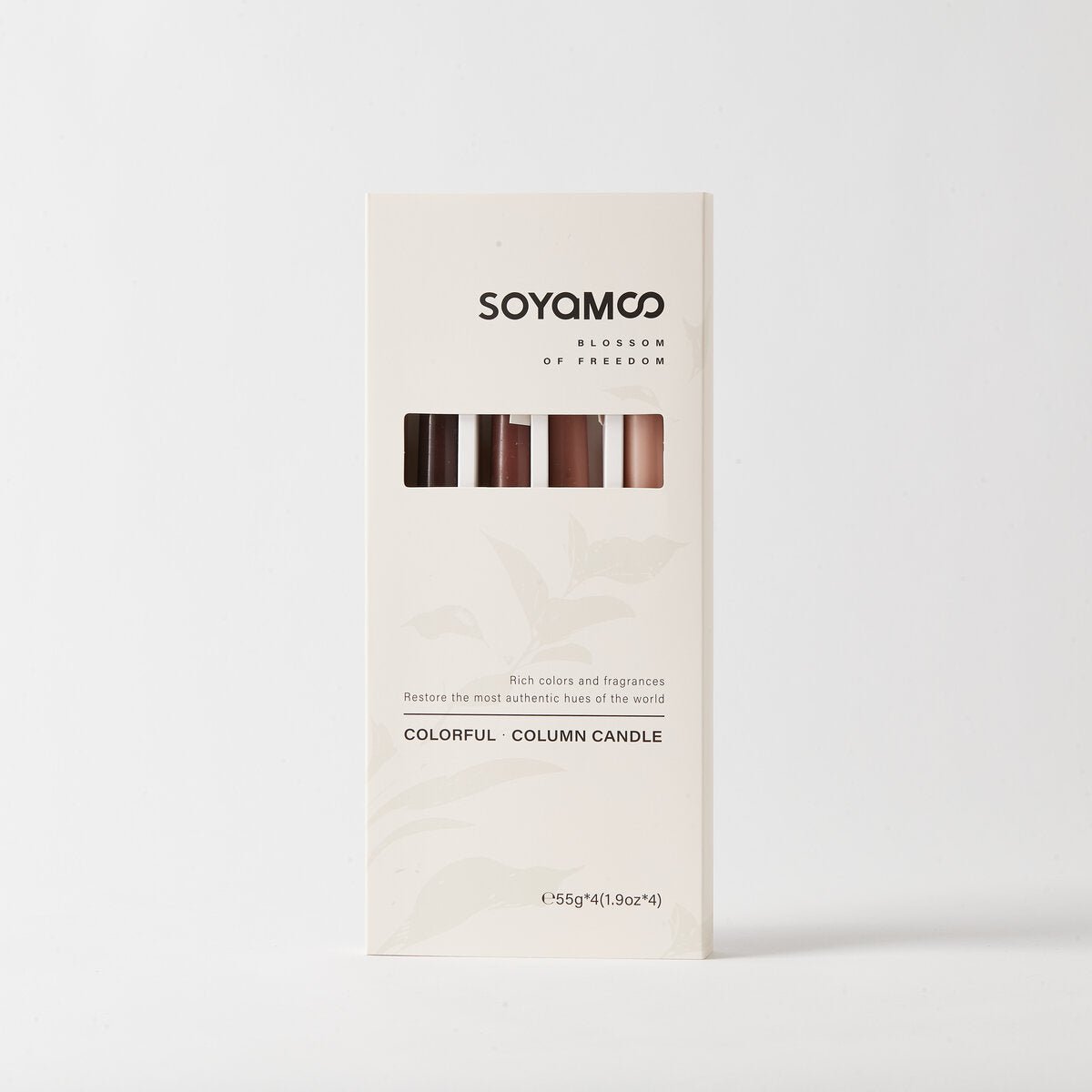 Latte Cream Ombre Taper Candles