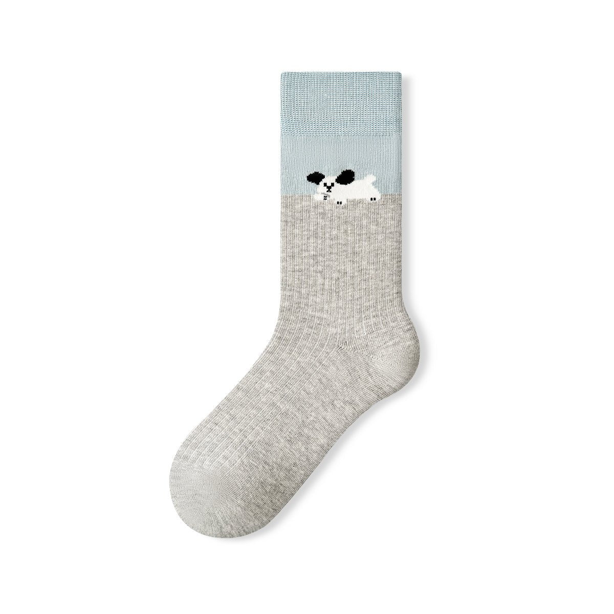 Lazy Dog Kawaii Animal Mid - Calf Socks – Women's 5 - Pair All - Season Crew Set