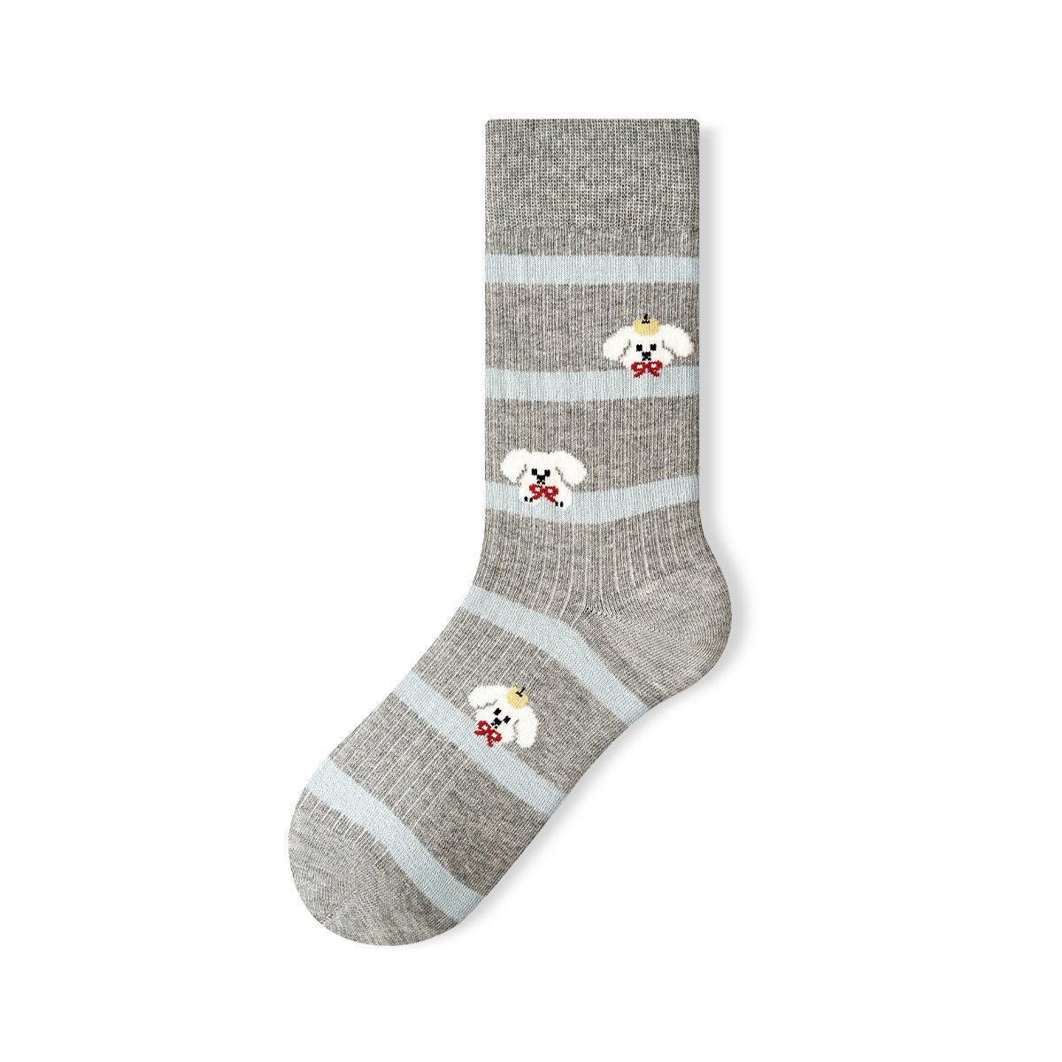 Lazy Dog Kawaii Animal Mid - Calf Socks – Women's 5 - Pair All - Season Crew Set