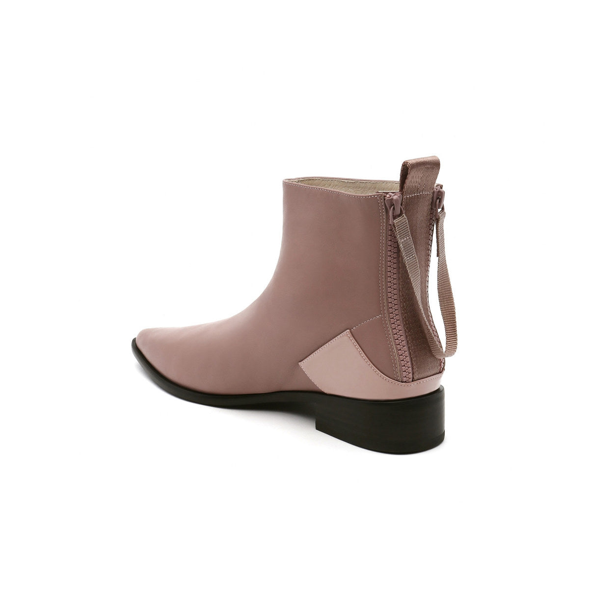 leather back zip walking boots all mocha 4