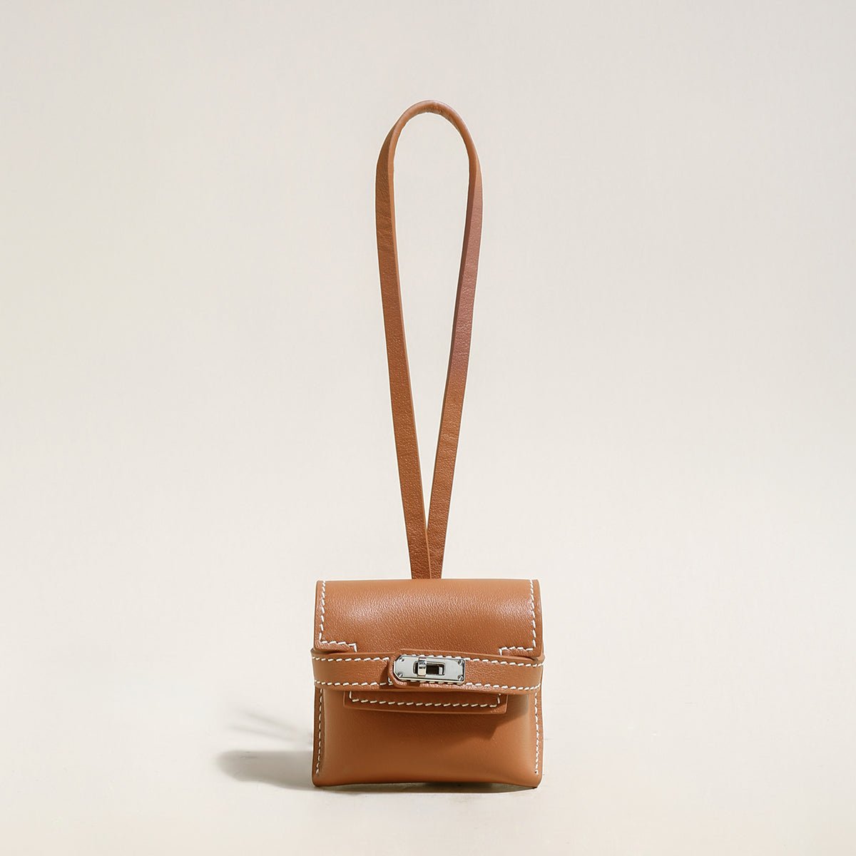 Leather Crafted Airpods Case Wrist Pouch - 0cm